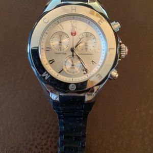 Michele Watch Black Rubber Band